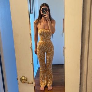 NWT H&M Matching Set crop top and flare pants